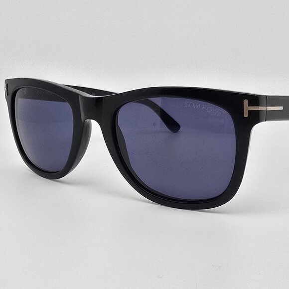 *SOLD* Tom Ford TF336 01V Leo Black Frame Grey Lens Sunglasses w/ Case Italy - Picture 3 of 15